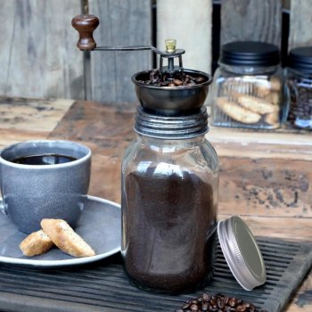 Chic Antique Ruční mlýnek na kávu Glass