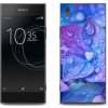 Pouzdro a kryt na mobilní telefon Sony Pouzdro mmCase gelové Sony Xperia XA1 - fialový květ