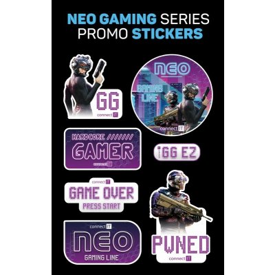 CONNECT IT NEO Stand-It RGB stojánek na sluchátka + USB hub, černé – Zboží Živě