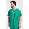 Pánské pyžamo Outdoor pánská noční košile kr.rukáv zelená