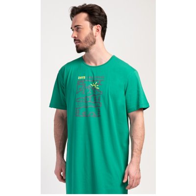 Outdoor pánská noční košile kr.rukáv zelená