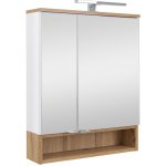 BPS-koupelny Zrcadlová skříňka závěsná s LED osvětlením Neveda W 60 ZS – Sleviste.cz