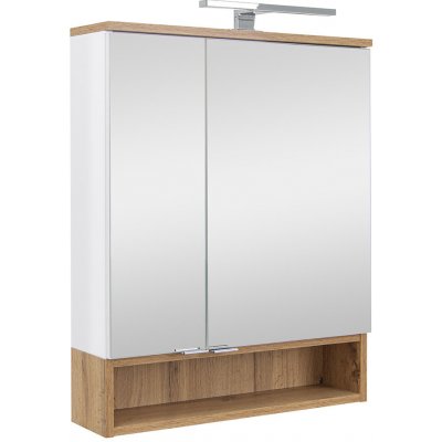 BPS-koupelny Zrcadlová skříňka závěsná s LED osvětlením Neveda W 60 ZS – Sleviste.cz