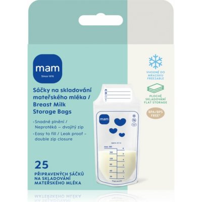 MAM Breast Milk Storage Bags sáčky na uchování mateřského mléka 25 ks