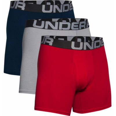 Under Armour Charged Cotton 6in 3 páry Red - S – Hledejceny.cz