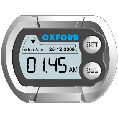 OXFORD hodiny a teploměr DIGICLOCK OX562 silver – Sleviste.cz