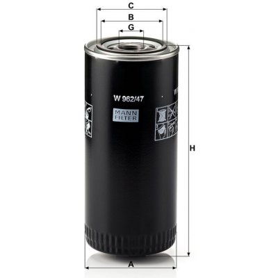 MANN-FILTER Olejový filtr MANN MF W962/47 – Zbozi.Blesk.cz