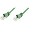 síťový kabel Telegärtner 21.15.3526 S/FTP patch, kat. 6a, LSOH, 0,5m, zelený