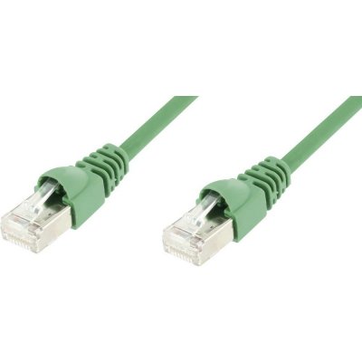 Telegärtner 21.15.3526 S/FTP patch, kat. 6a, LSOH, 0,5m, zelený
