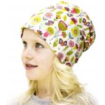 Fantom úpletová čepice s počesem růžová s kytič Kama – Sleviste.cz