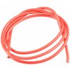 Kabel a konektor pro RC modely RUDDOG 13AWG/2,6qmm silikon kabel červený/1m