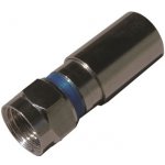 F konektor kompresní 3,4/6,3 modrý kroužek (původně zelený) – Zboží Živě