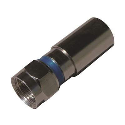 F konektor kompresní 3,4/6,3 modrý kroužek (původně zelený) – Zboží Živě