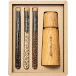 Pepper Field Kampotský Pepř přírodní sada zkumavek s mlýnkem v dárkové krabičce 8 g & 9 g & 10 g – Zboží Dáma