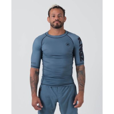 Rashguard funkční tričko Kingz KORE V2 krátké rukávy Blue modrý – Zboží Mobilmania