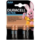 Baterie primární Duracell Ultra Power AAA 4ks MX2400B4