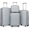 Cestovní kufr Kono Classic Collection set šedá 12L 39L 70L 103L