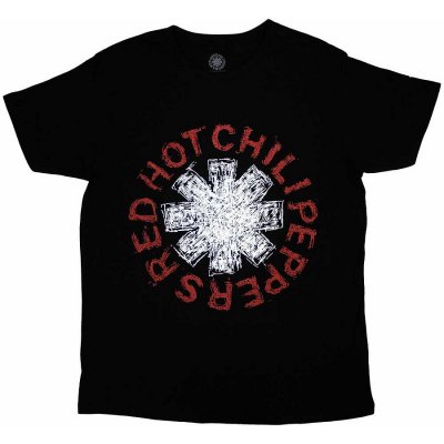 Red Hot Chili Peppers tričko Scribble Asterisk Black – Hledejceny.cz