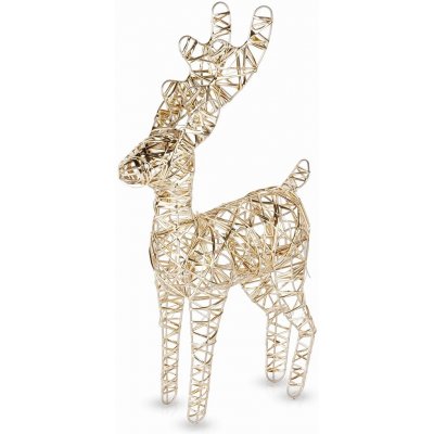 Home Styling Decoration Svítící zlatý sob 30 LED 37 cm – Hledejceny.cz