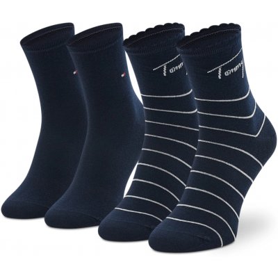 Tommy Hilfiger dámské ponožky 2P STRIPE modré – Zboží Dáma