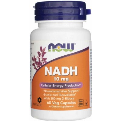 Now Foods NADH 10 mg 60 rostlinných kapslí – Hledejceny.cz