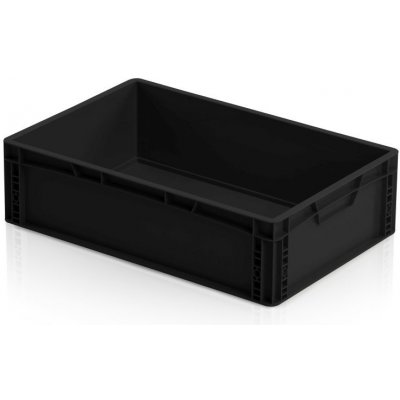 TBA Plastová ESD Euro přepravka 600 x 400 x 170 cmmm plný úchyt – Hledejceny.cz