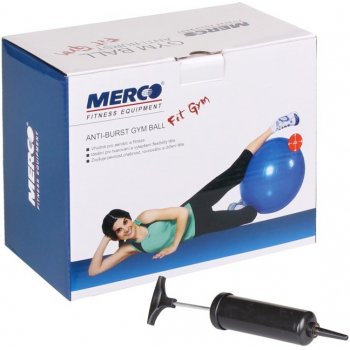 Merco gymball Fit-Gym Anti-Burst s pumpou 75 cm modrá