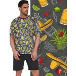 Cornette 323/108 Mexico 2 pánské pyžamo krátké tm.šedé – Hledejceny.cz