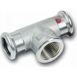 Sanha Therm T-kus přechodový s vnitřním závitem lisovací 35 x 1/2" x 35 mm pozink