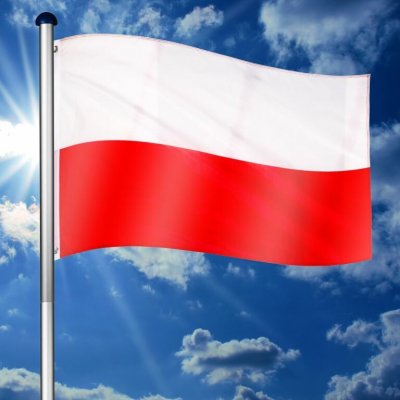 Tuin 60938 Vlajkový stožár vč. vlajky Polsko 6,50 m – Hledejceny.cz