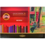 Koh-i-Noor křídy prašné umělecké v tužce GIOCONDA souprava 24ks v plechové krabičce – Zboží Dáma