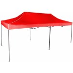 Expodum Nůžkový stan 3x6m ocelový Červená Bez bočních plachet – Zboží Dáma