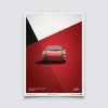 Plakát Automobilist Posters | Porsche 911 RS - 1973 - Red, Limited Edition of 911, 50 x 70 cm