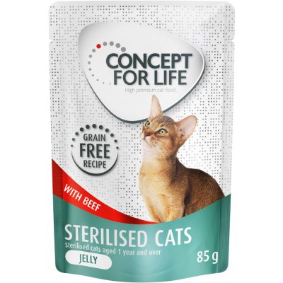 Concept for Life Sterilised Cats hovězí bez obilovin v omáčce 12 x 85 g