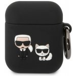 Karl Lagerfeld Pouzdro na sluchátka AirPods Karl and Choupette KLACA2SILKCK – Hledejceny.cz
