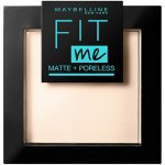 Maybelline Fit Me! Matte + Poreless Kompaktní matující pudr 115 Ivory 9 g – Sleviste.cz