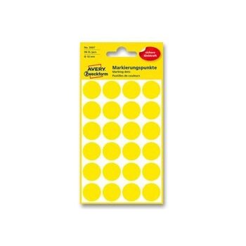 Avery Zweckform Etikety na různá značení 96 ks žluté ⌀ 18 mm kulaté 3007