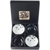 mísa a miska Made In Japan Set misek Black & White Sakura 100 ml