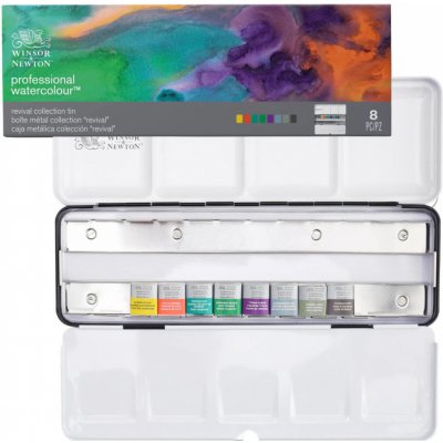 Winsor & Newton Professional Revival akvarelové barvy sada 8 ks – Hledejceny.cz
