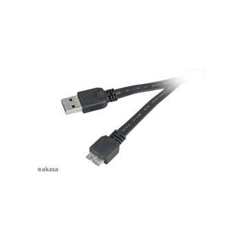 Akasa AK-CBUB13-15BK PROSLIM USB 3.0 Type A na micro B, 1,5cm