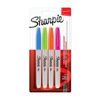 Sharpie Fine 4 ks doplňkové barvy 0985