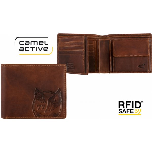 Camel Active Pánská kožená peněženka RFID SAFE hnědá 280 702 29 od 1 350 Kč  - Heureka.cz