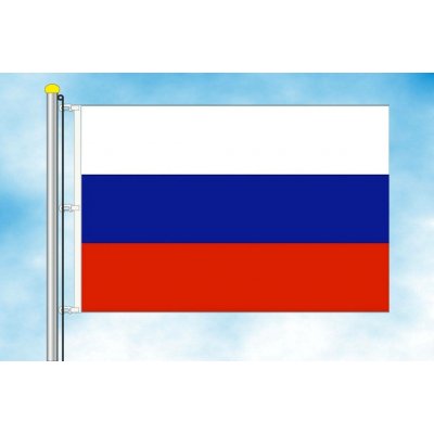 LIBEA, s.r.o. Vlajka Ruska Rozměr: 40×60 cm, Uchycení: Karabiny na stožár – Hledejceny.cz