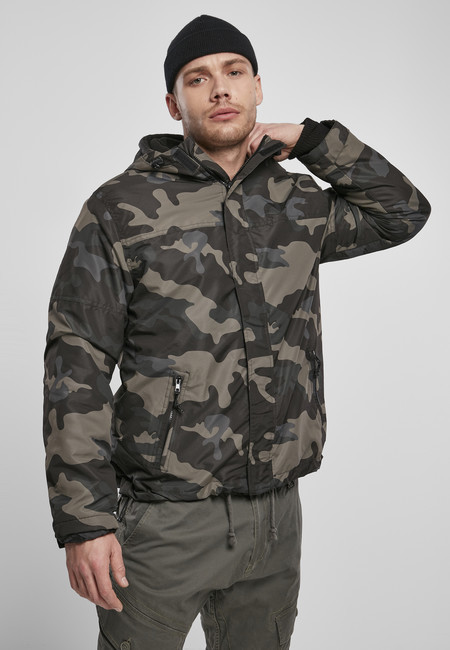 Brandit Windbreaker Front zip Dark camo