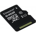 Kingston Canvas Select microSDXC 64 GB UHS-I U1 SDCS/64GBSP – Zbozi.Blesk.cz