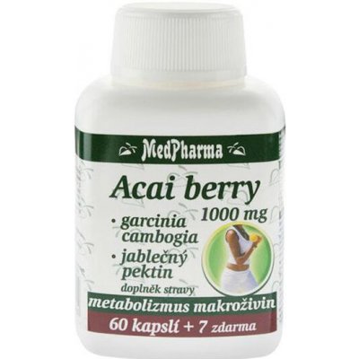 MedPharma Acai berry 1000 mg + garcinia cambogia + jabl. pektin 67 kapslí – Zbozi.Blesk.cz
