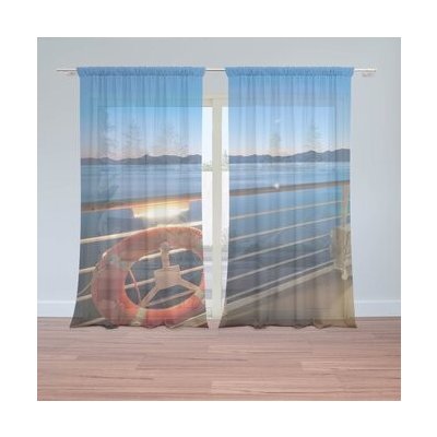 Sablio Záclony Pohled z lodě: 2ks 150x250cm – Hledejceny.cz