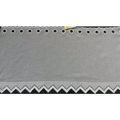 Vyšívaná záclona 309 bílá 40 cm – Hledejceny.cz