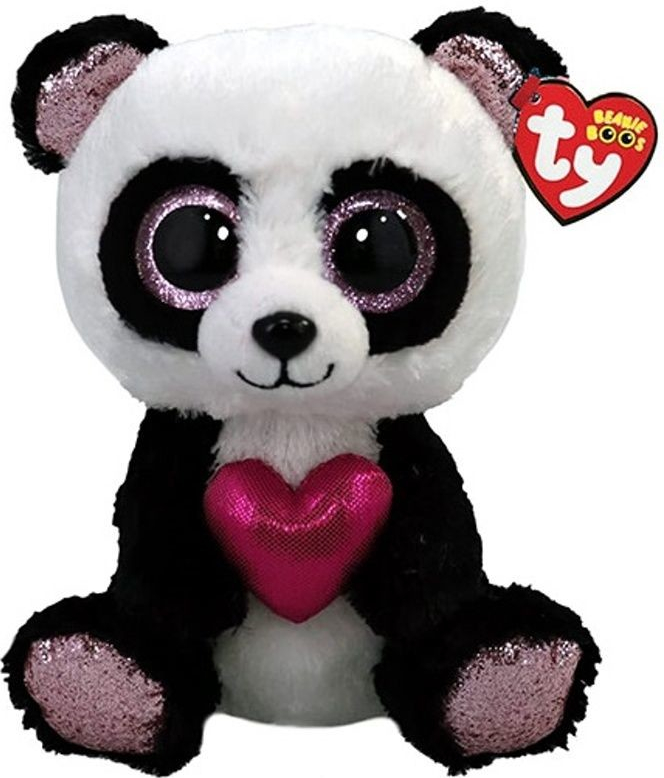 TY Beanie Boos Esme panda se srdcem 36538 15 cm