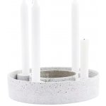 House Doctor Adventní kulatý svícen RING na 4 svíčky 26 cm šedý – Hledejceny.cz